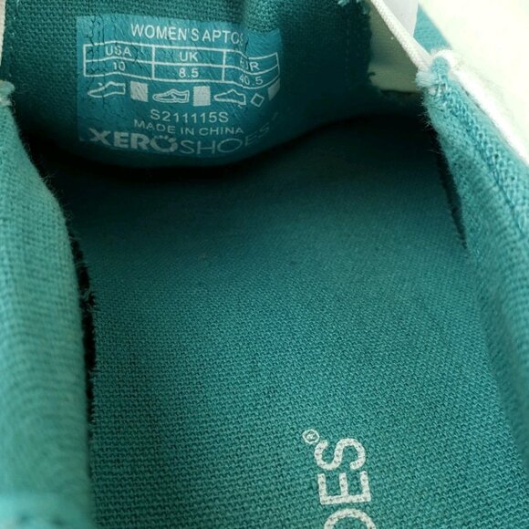 Xero Shoes Aptos Slip On Shoe Women 10 Turquoise Barefoot Minimalist Hemp Casual - Picture 13 of 13